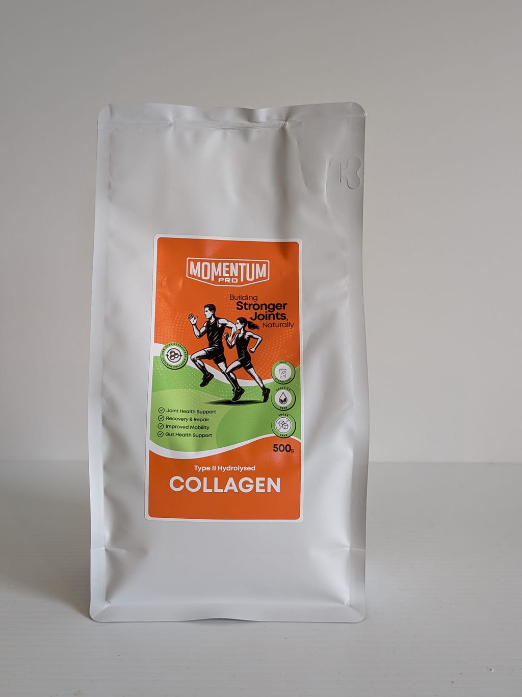 Momentum Pro Type II Hydrolysed Collagen 500g powder for joint nutrition