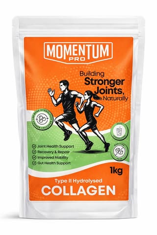 Momentum Pro Type II Hydrolysed Collagen 1kg powder for joint health and mobility